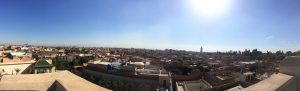 View over Marrakesh (Marrakech) from Le Jardin Secret
